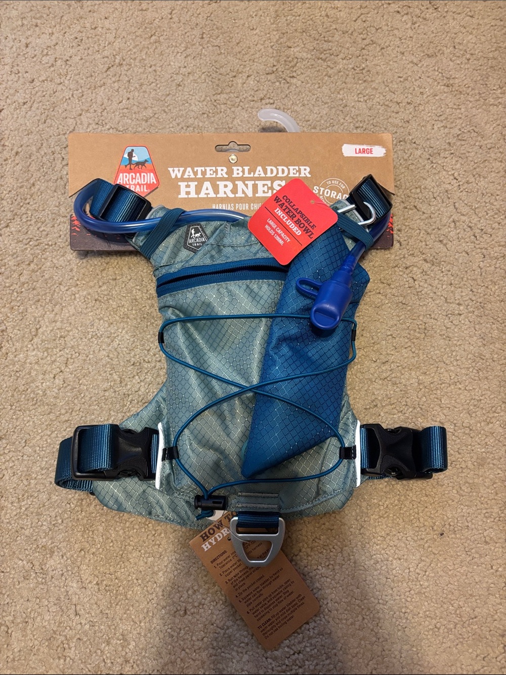 Arcadia Trail Water Bladder Harness Size XXL NWT